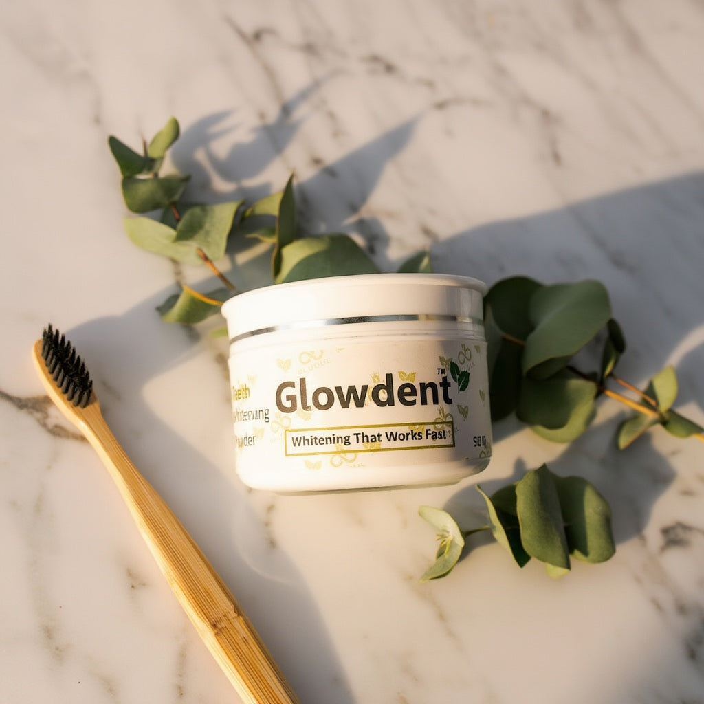 How to use Glowdent teeth whitening powder with toothbrush